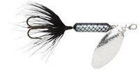 Yakima Bait Wordens Rooster Tail in-line Spinner 1/2oz Treble Hook Black