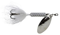 Yakima Bait Wordens Rooster Tail in-line Spinner 1/2oz Treble Hook White