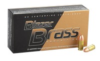 Blazer Brass 9mm Luger 115 Grain FMJ 50 Rounds