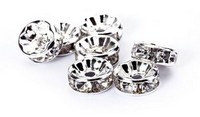Diamond Ring 6mm Silver Crys 7pk