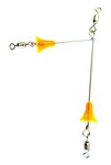 Oregon Tackle Wire Spreader 2"X3" Orange Bead 3pk