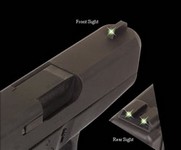 High Profile Tritium Sight Set For Glock