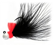 Aerojig Marabou Jig, 1/8 oz, #1 Hook, Nightmare