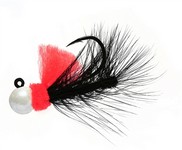 Aerojig Hackle Jig, 1/8 oz, #1 Hook, Nightmare