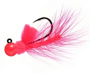 Aerojig Hackle Jig, 1/8 oz, #1 Hook, Cerise
