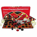 Checkers, Chess, Backgammon 3 Games in 1