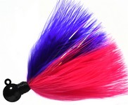  Fire Flies Marabou Flash Jig, 1/8 oz, 1/0 Hook, Purple & Pink with Red