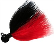  Fire Flies Marabou Flash Jig, 1/8 oz, 1/0 Hook, Black & Red with Red Micro