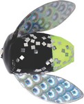 Worden's 3-Pack Spin-N-Glo #4 Black CHR Silver Flake