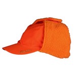 Cap Orange W/flap Adult