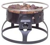Campchef® Redwood Propane Fire Pit Set