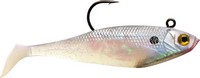 Shad 2" Rigged 5pk Pearl/white