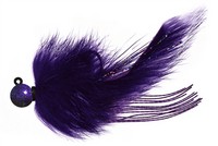 Marabou Jig 1/2 Black W/purple
