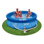 Intex 1018 gal Round Plastic Above Ground Pool 30 in. H X 120 in. W X 10 ft. D