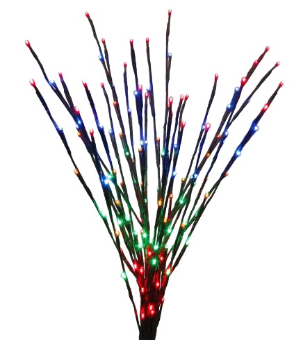 Celebrations Platinum LED Multi 32 in. Light Burst Yard Decor