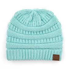 Ladies CC Knit Beanie - Mint