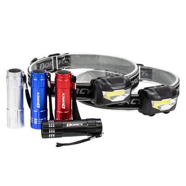 Dorcy Headlight and Flashlight Combo Pack