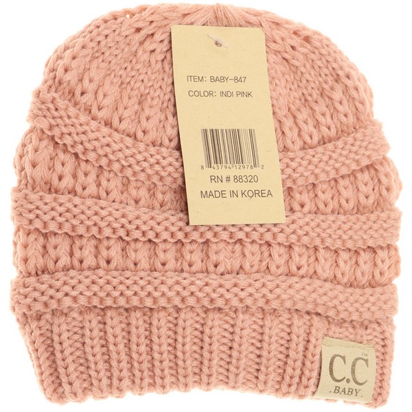 Infant CC Knit Beanie - Pink
