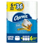 Charmin Ultra Soft Toilet Paper 6 Rolls 244 sheet