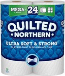 Quilted Northern Ultra Soft & Strong Toilet Paper 6 Rolls 328 sheet 11356 ft.