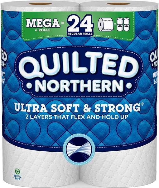 Quilted Northern Ultra Soft & Strong Toilet Paper 6 Rolls 328 sheet 11356 ft.
