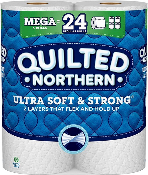 Quilted Northern Ultra Soft & Strong Toilet Paper 6 Rolls 328 sheet 11356 ft.