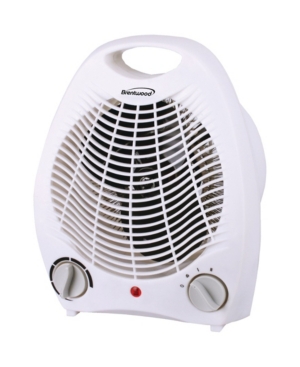 Brentwood Portable White Heater Fan