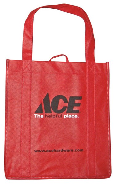 Ace 13-1/2 in. H X 12-1/2 in. W X 14 in. L Reusable Shopping Bag