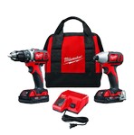 Milwaukee M18 18 V Cordless Brushed 2 Tool Drill/Driver and Impact Driver Kit