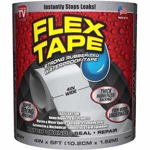 Flex Seal Family of Products Flex Tape 4 in. W X 5 ft. L Gray Waterproof