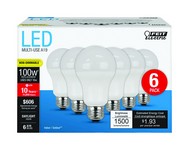 Feit Electric A19 E26 (Medium) LED Bulb Daylight 100 W 6 pk