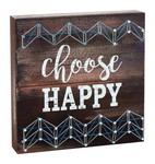 Hallmark Choose Happy Plaque Wood 1 pk