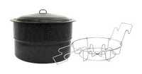 Granite Ware Canner with Lid & Jar Rack 33 qt 3 pc