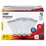 Feit Electric Enhance PAR38 E26 (Medium) LED Bulb Bright White 75 W 4 pk