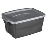 Rubbermaid Roughneck 7 in. H X 10.3 in. W X 15.687 in. D Stackable Storage Box