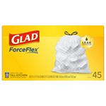 Glad ForceFlex 13 gal Tall Kitchen Bags Drawstring 45 pk
