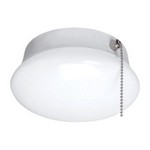 ETi 3.54 in. H X 7 in. W X 7 in. L White LED Ceiling Spin Light