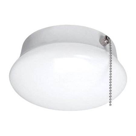 ETi 3.54 in. H X 7 in. W X 7 in. L White LED Ceiling Spin Light