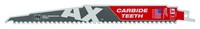 Milwaukee AX 9 in. Carbide Demolition Reciprocating Saw Blade 5 TPI 1 pk