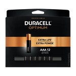 Duracell Optimum AAA Alkaline Batteries 12 pk Carded