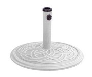 Bond Manufacturing White Ribbon Envirostone Umbrella Base