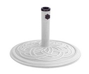 Bond Manufacturing White Ribbon Envirostone Umbrella Base