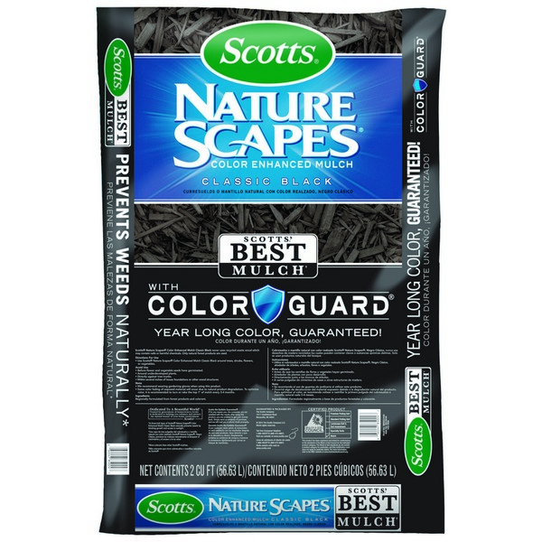 Scotts Nature Scapes Black Bark Color Enhanced Mulch 2 ft³