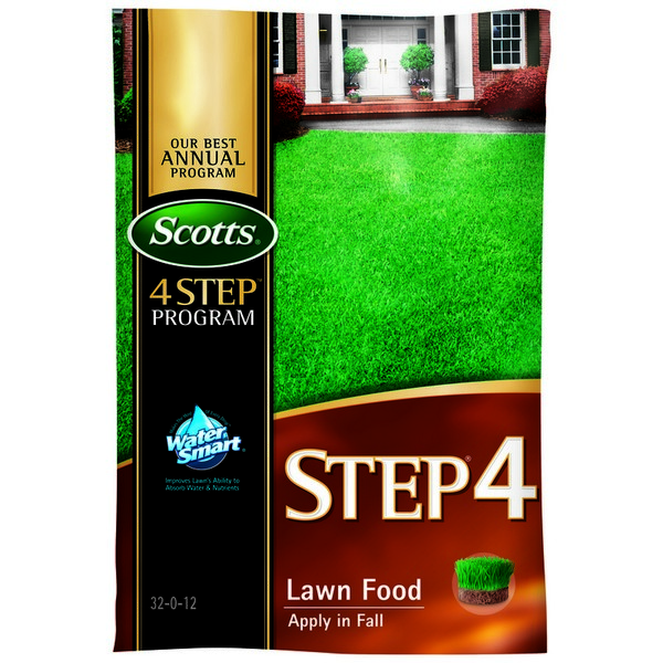 Scotts Step 4 32-0-12 Weed & Feed Lawn Fertilizer For All Grasses 5000 sq ft