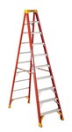 Werner 10 ft. H Fiberglass Step Ladder Type IA 300 lb. capacity