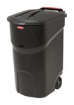 Rubbermaid Roughneck 45 gal Resin Wheeled Trash Can Lid Included