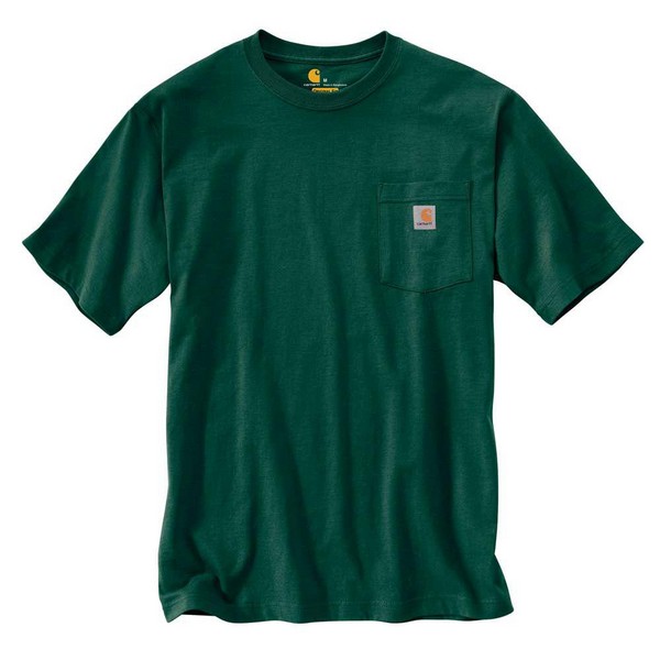 Men's Carhartt Pocket T Shirt Hunter Green