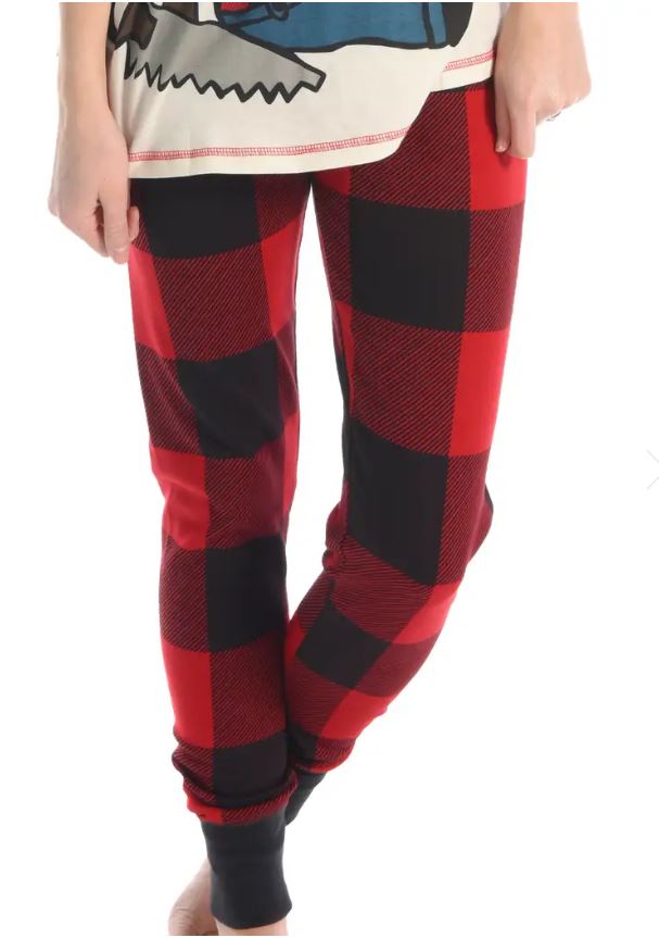 LADIES LAZY ONE PLAID PJ PANTS