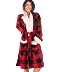 LADIES LAZY ONE PLAID ROBE