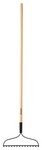 Home Plus 54 in. 14 Tine Steel Bow Rake Wood Handle